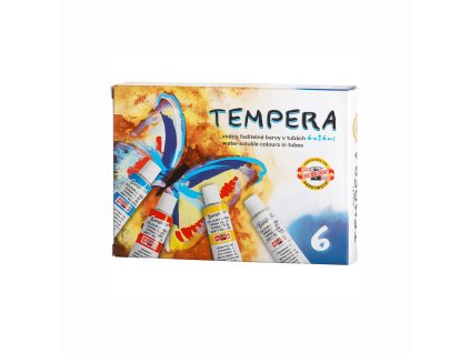 Farby temperové KOH-I-NOOR 16 ml, sada 6 ks