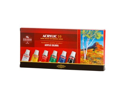 Farby akrylové KOH-I-NOOR 16 ml, sada 10 ks