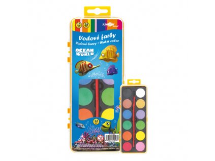Farby vodové Ocean World - 12 farieb/28 mm