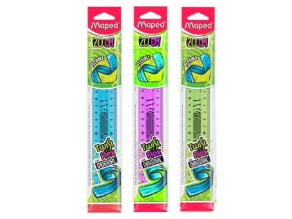 Pravítko MAPED Twist'n Flex, ohybné, nelámavé, 20 cm (3 farby)