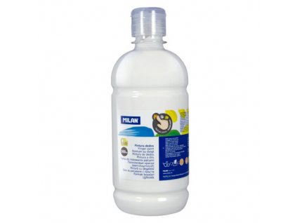 Farba prstová MILAN 500 ml - biela