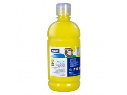 Farba prstová MILAN 500 ml - žltá