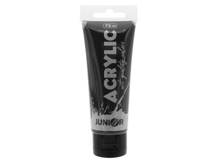 Akrylová farba JUNIOR 75 ml - čierna/black