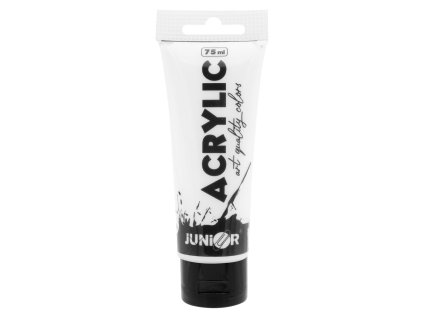 Akrylová farba JUNIOR 75 ml - biela/white