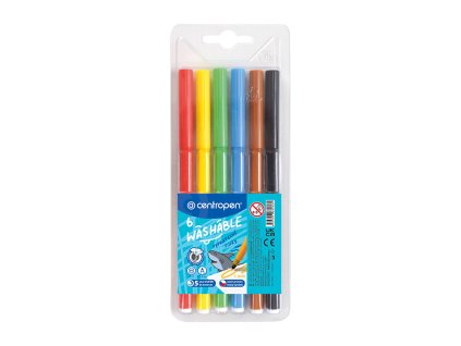 Fixy CENTROPEN 7790 Washable - sada 6 ks