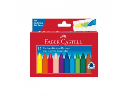 Voskovky Faber-Castell triangular 12 farieb
