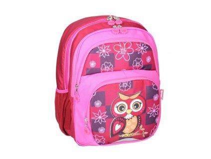 Školský batoh ergonomický, Owl Red