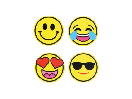 Sticker na tašku SMILES, sada 4 ks