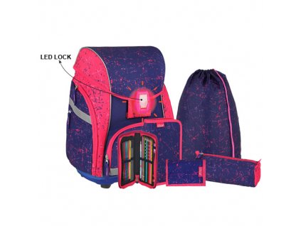 Školská taška - 6-dielny set, PRO LIGHT PREMIUM Pegasus, LED