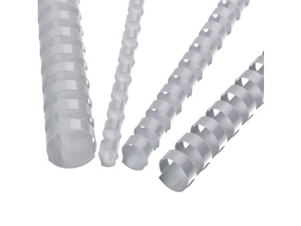Hrebene plastové 6 mm biele