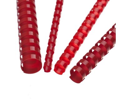 Hrebene plastové 6 mm červené