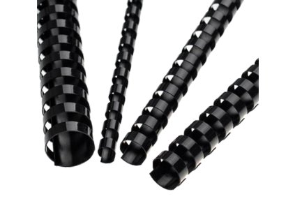 Hrebene plastové 8 mm čierne