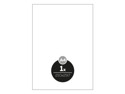 Etikety, 210x297 mm, polyester, odolné voči poveternostným podmienkam, matné, APLI, priehľ