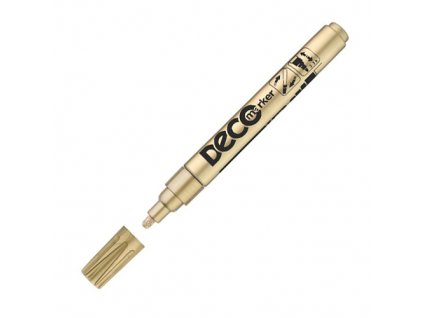 Lakový popisovač, 2-4 mm, ICO "Decomarker", zlatý