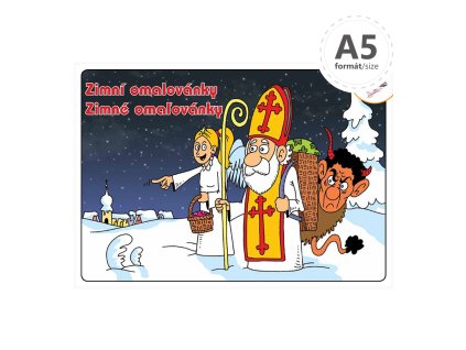 Omaľovanka A5 - Zimná