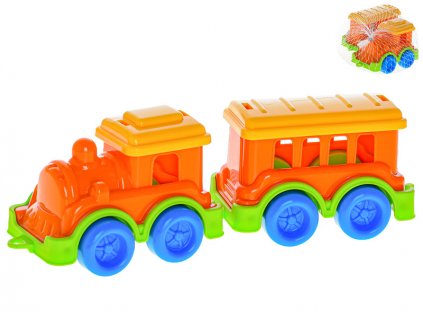 Vlak s vagónom 19cm v sieťke