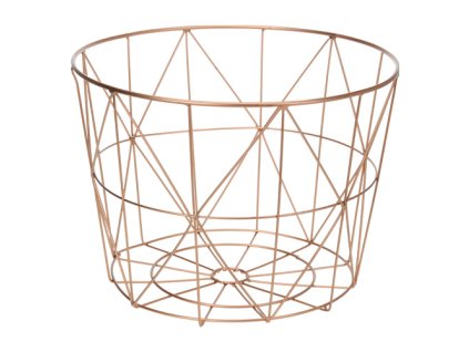 Dekorácia závesná - Kôš medený 34 cm, 1ks