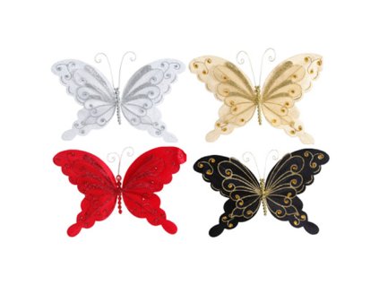 Motýľ 20 cm - mix farieb, 1ks