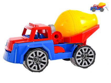 Auto stavebné miešačka v sieťke