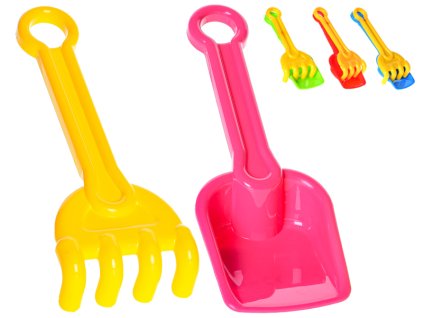 Lopatka 22cm + hrabličky 19cm 4farby 12m+