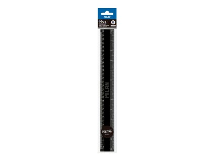 Pravítko čierne, flexibilné MILAN 30 cm