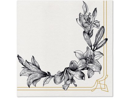 Obrúsky PAW AIRLAID 40x40 cm - Royal lily