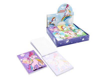 Blok trhací s potlačou 59x83 mm, 40 l. - Fantastic Unicorn