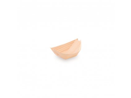 Fingerfood miska (drevená FSC 100%) lodička 8 x 5,5 cm [100 ks]