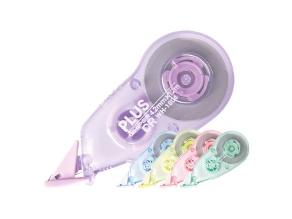 Korektor páska PLUS WH-1804 (4,2 mm x 12 m) - 5 farieb