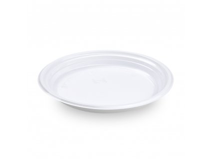 Tanier (PP) Reware Dinner ECONOMY opakovane použiteľný biely O22cm [100 ks]