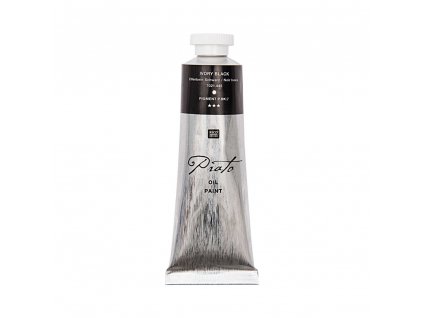 RI olejová farba Prato 60 ml, Ivory Black