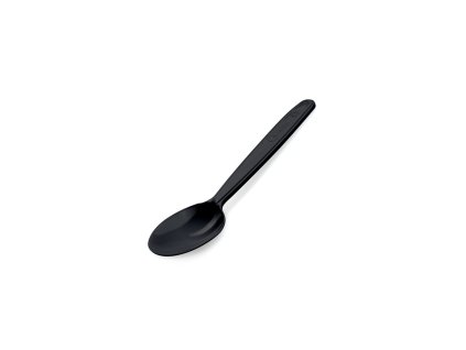 Kávová lyžička (PP) znovu použiteľná čierna 13 cm [50 ks]