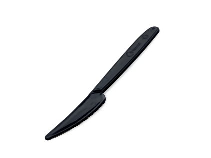 Nôž príborový (PP) znovu použiteľný čierny 18,5 cm [50 ks]