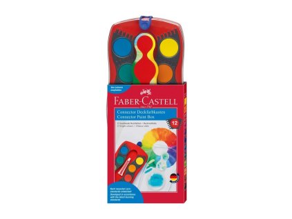 Farby vodové Faber-Castell stavebnicové 12 farieb