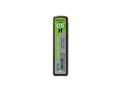Grafitové tuhy M&G Terra H/0,5 mm /12 ks