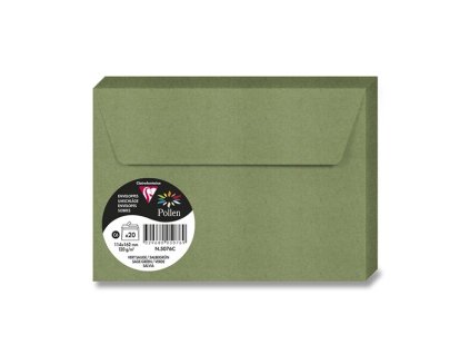 Obálka CF - C6 zemitá zelená 120g (20ks)