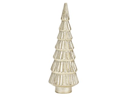 Stromček - vianočný, zlatý champagne 6x19x6 cm