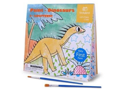 Maľovanie vodou Dinosaury 24 maľovaniek