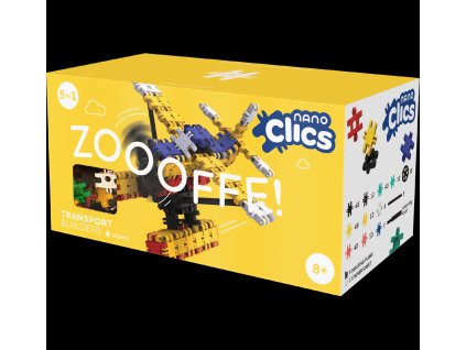 Ekologická stavebnica Nano Clics Doprava 250 ks