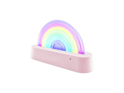 Tancujúca lampa Dúha ružová