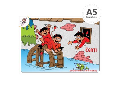 Omaľovanka A5 - Čerti