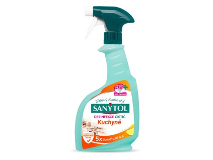 SANYTOL Kuchyňa dezinfekčný a silne odmasťujúci prostriedok rozprašovač 500 ml