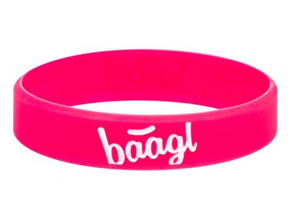 BAAGL Svietiaci náramok Logo ružový