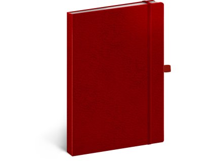 NOTIQUE Notes Vivella Classic červený/červený, bodkovaný, 15 x 21 cm