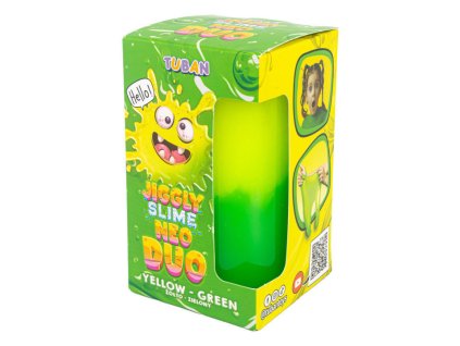 Jiggly Slime Sliz NEO DUO žlto zelený 430 g