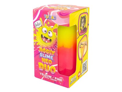 Jiggly Slime Sliz NEO DUO žlto ružový 430 g