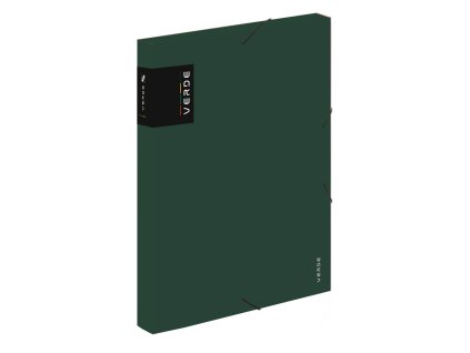 Krabica PP s gumou A4 VERDE zelená