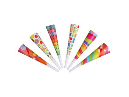 Trubky mix motívov 19 cm (6 ks)
