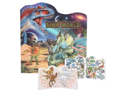 Omaľovanka so samolepkami - Dino World