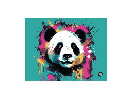 Obrus na výtvarnú výchovu 65x50 cm - Panda